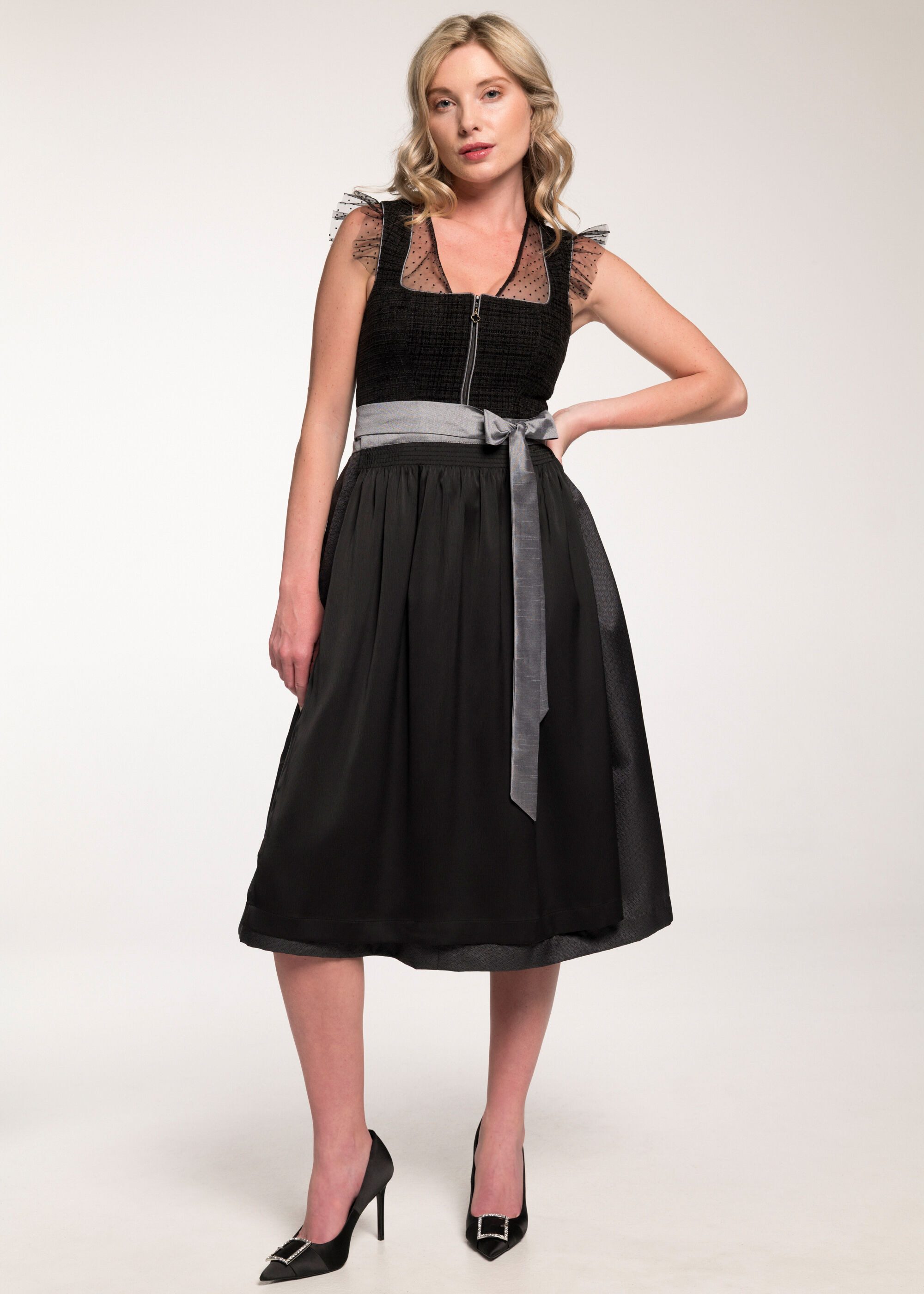 Spieth & Wensky Dirndl Gelila (1-tlg) mit grauen Akzenten günstig online kaufen