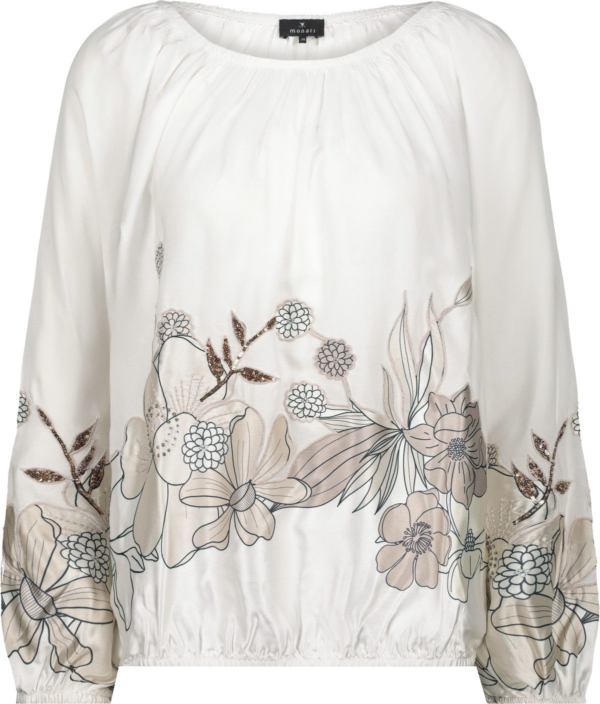 Monari Schlupfbluse mit Blumendruck günstig online kaufen