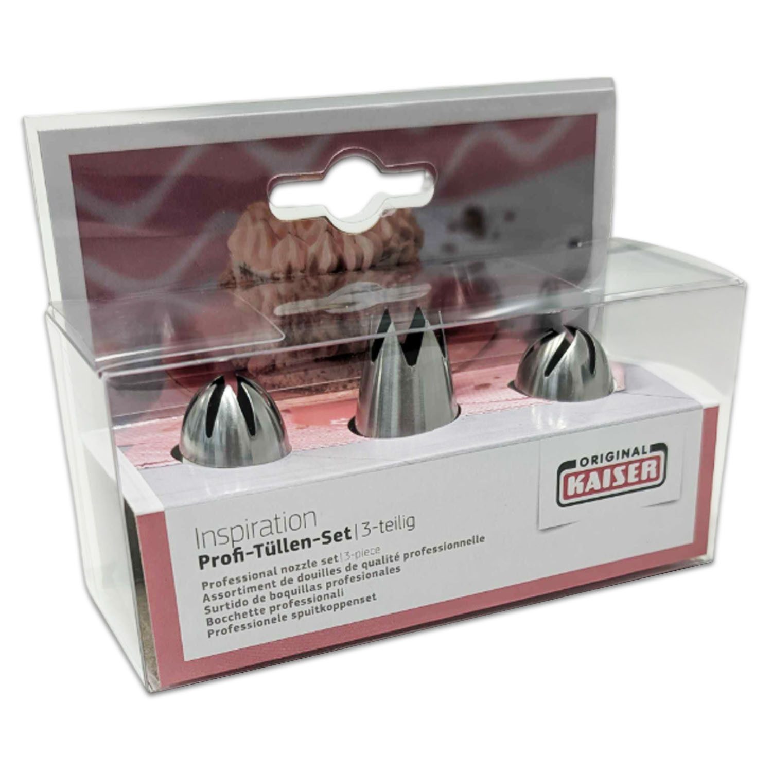 Kaiser Backformen Spritztüllen Kaiser Tüllensortiment Patisserie 3er Set – Bild 3 von 3