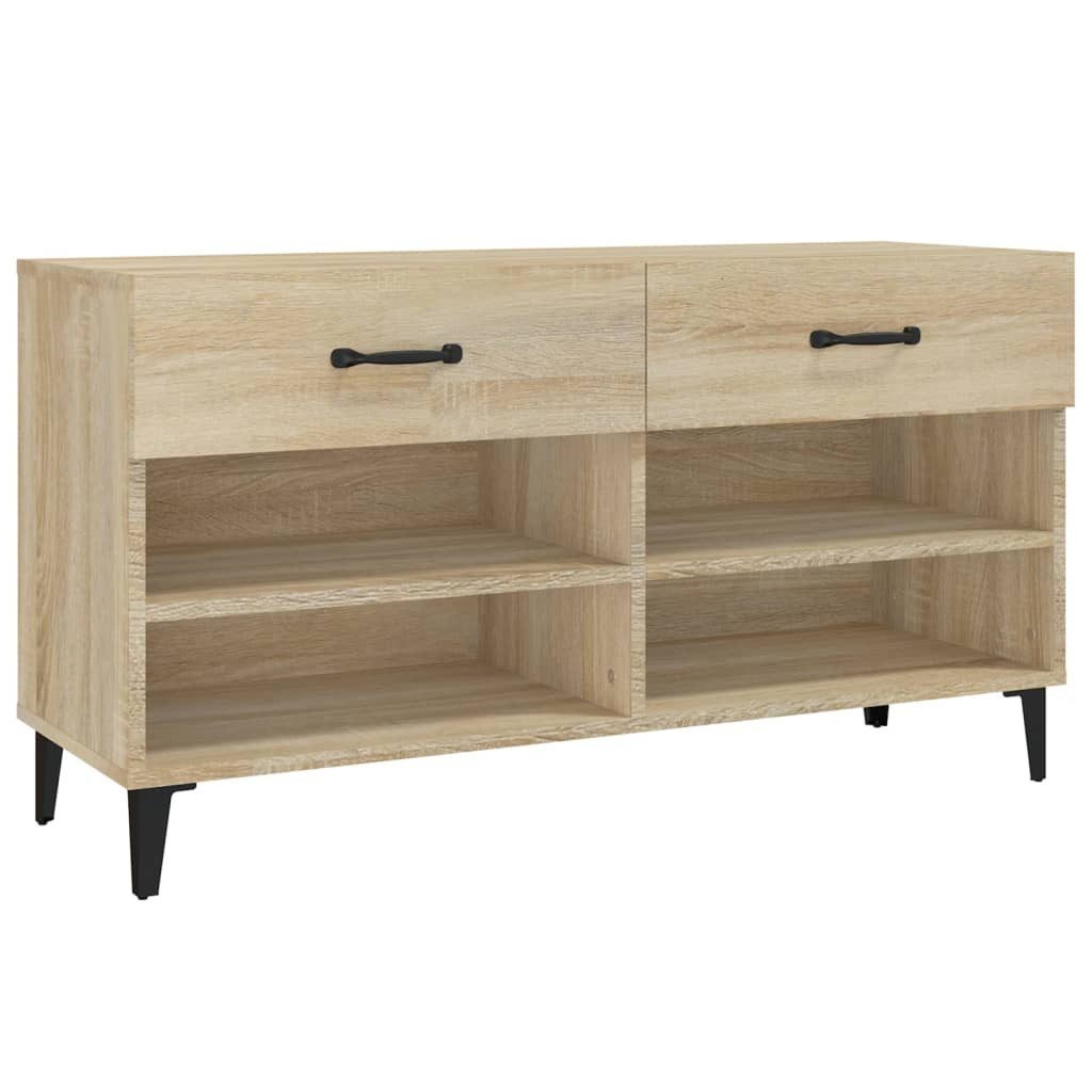 vidaXL Schuhschrank NA Schuhschrank Sonoma Eiche 102x35x55 cm Spanplatte