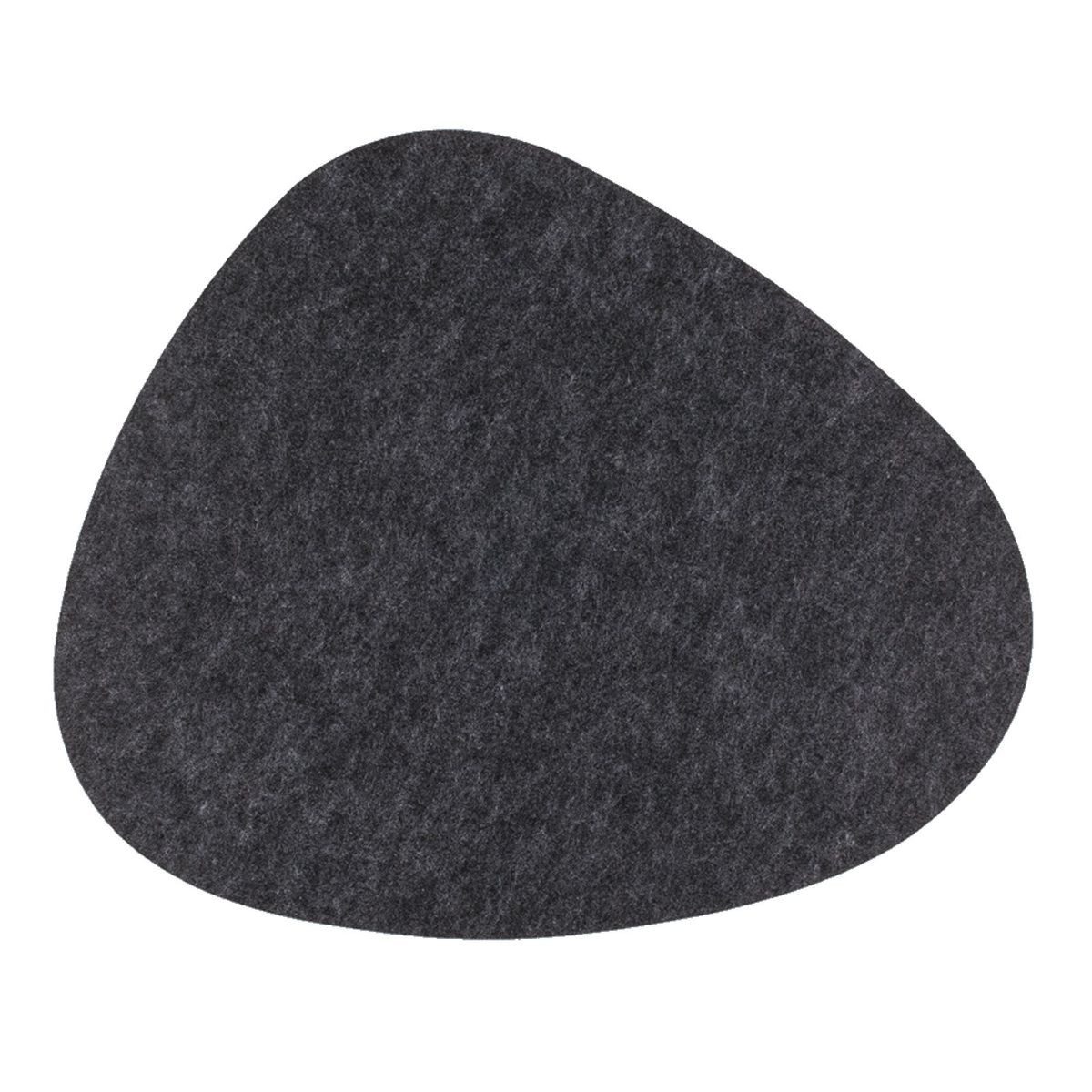 Marabellas Shop Platzteller Filz Platzset Kieselstein 38x34,5 cm in grau oder anthrazit Tischset