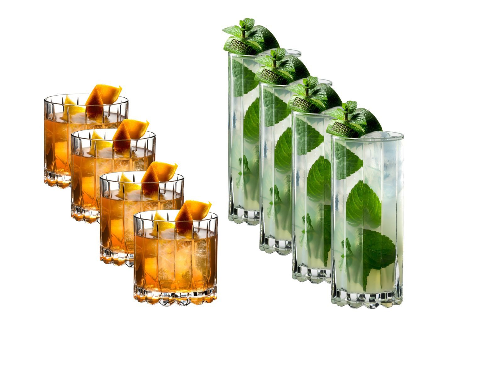 RIEDEL THE WINE GLASS COMPANY Gläser-Set Drink Specific Glassware Rocks & Highball Set, Kristallglas