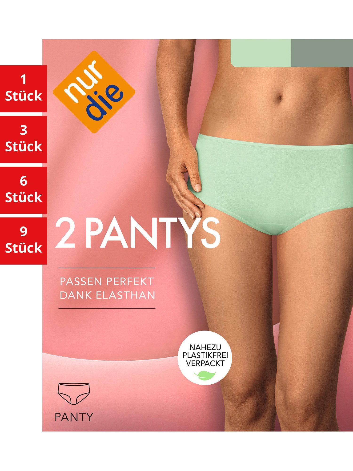 Nur Die Panty Basic Damen (1er/3er/6er/9er Pack, 2-St) Panty unter-hose unter-wäsche