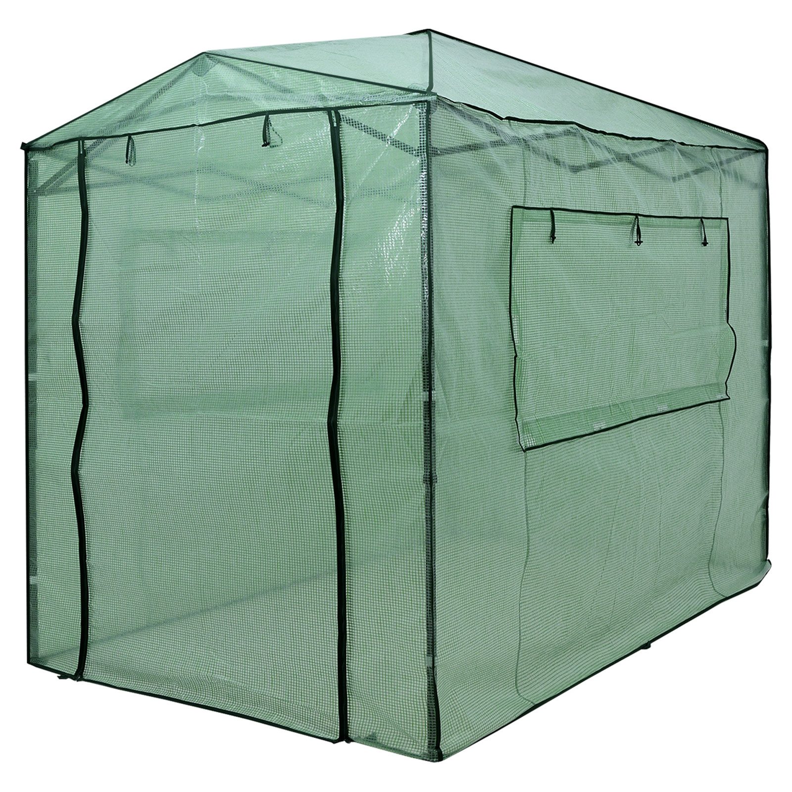 COSTWAY Foliengewächshaus, BxTxH: 250 x 180 x 230,00 cm, mit Türen, 2 Fenst günstig online kaufen