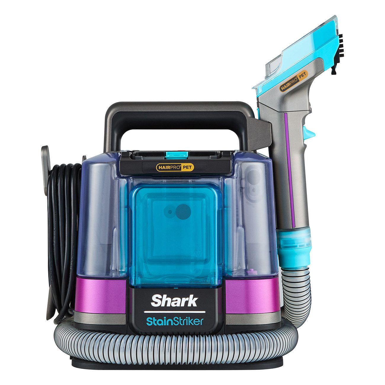 Shark Dampfreiniger PX250EUT StainStriker, 450 W, Flecken - und Polsterreiniger, Hartboden, für Haustierbesitzer, 0