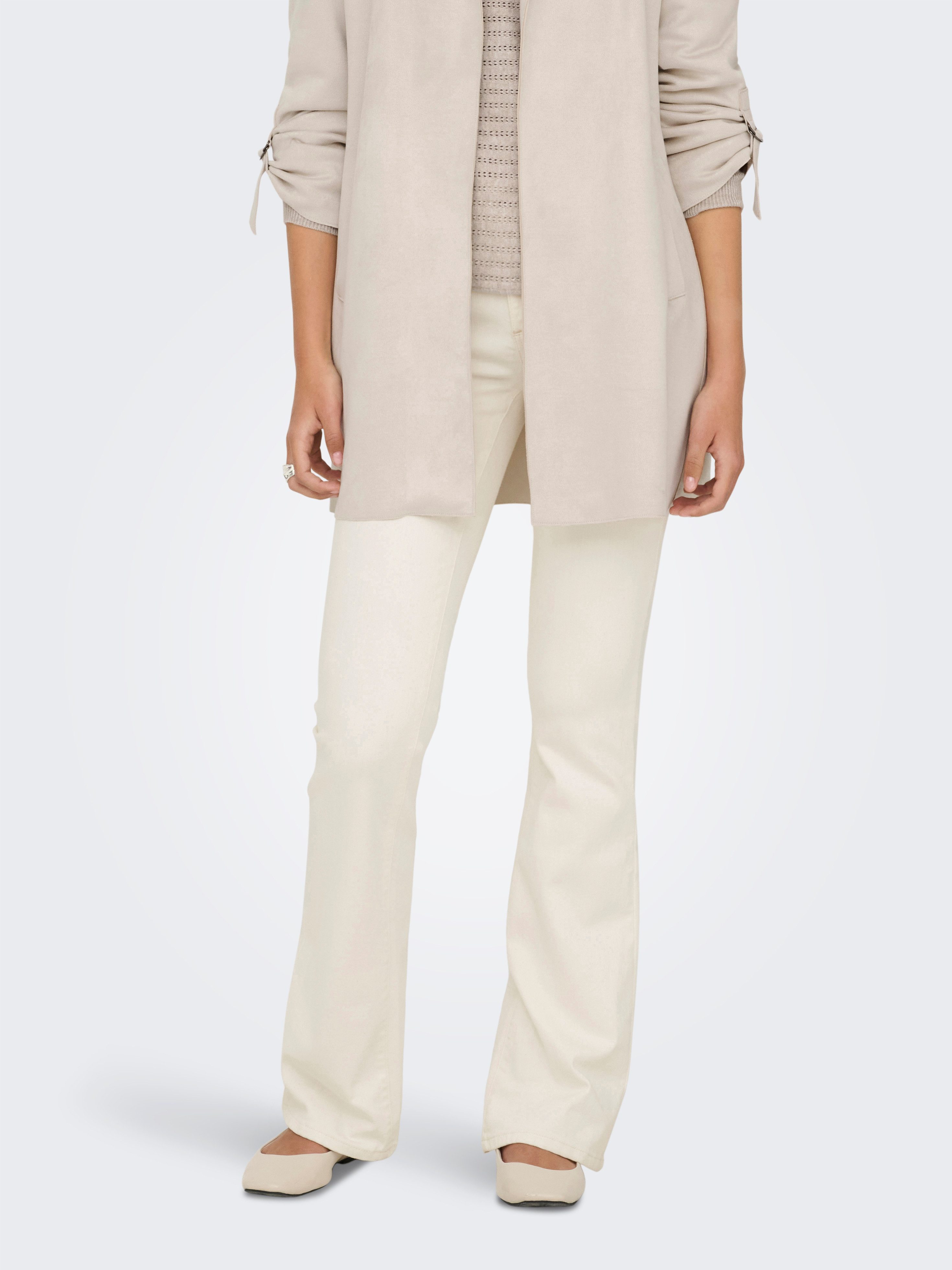 ONLY Bootcut-Jeans ONLANNIE MID FLARED BOX DNM mit dunkler Waschung