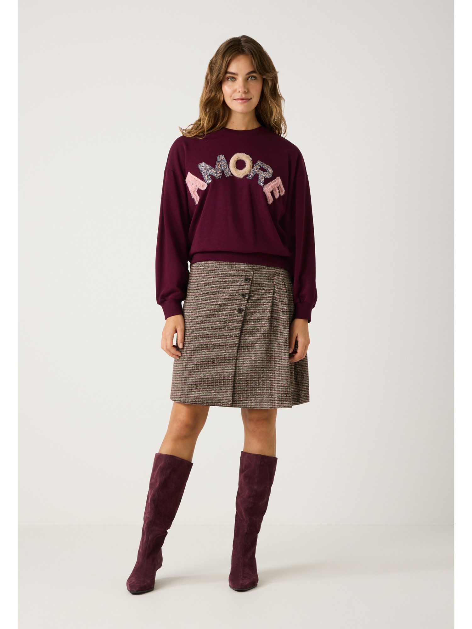 MORE&MORE Sweatshirt softes Baumwollmix-Sweatshirt günstig online kaufen