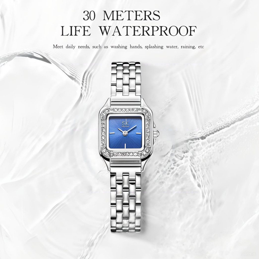 ibettertec Quarzuhr Quarzuhr, Armbanduhr Damenuhr, (Multifunktionsuhr Armbanduhr, Edelstahl Armbanduhr, Edelstahl Armbanduhr, Damen Uhr)