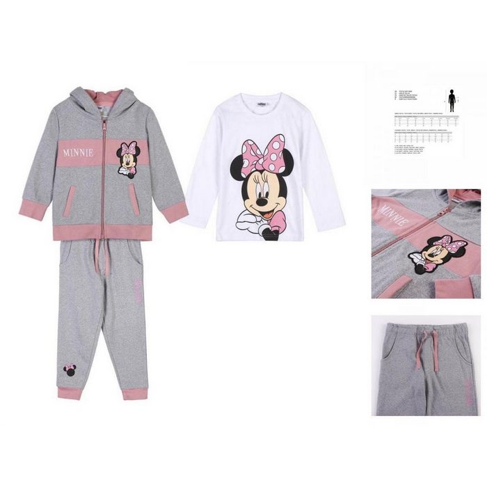 Disney Minnie Mouse Trainingsanzug Kinder Trainingsanzug Sportanzug Jogginganzug Hausanzug Minnie Mouse 3 tlg 3 Jahre