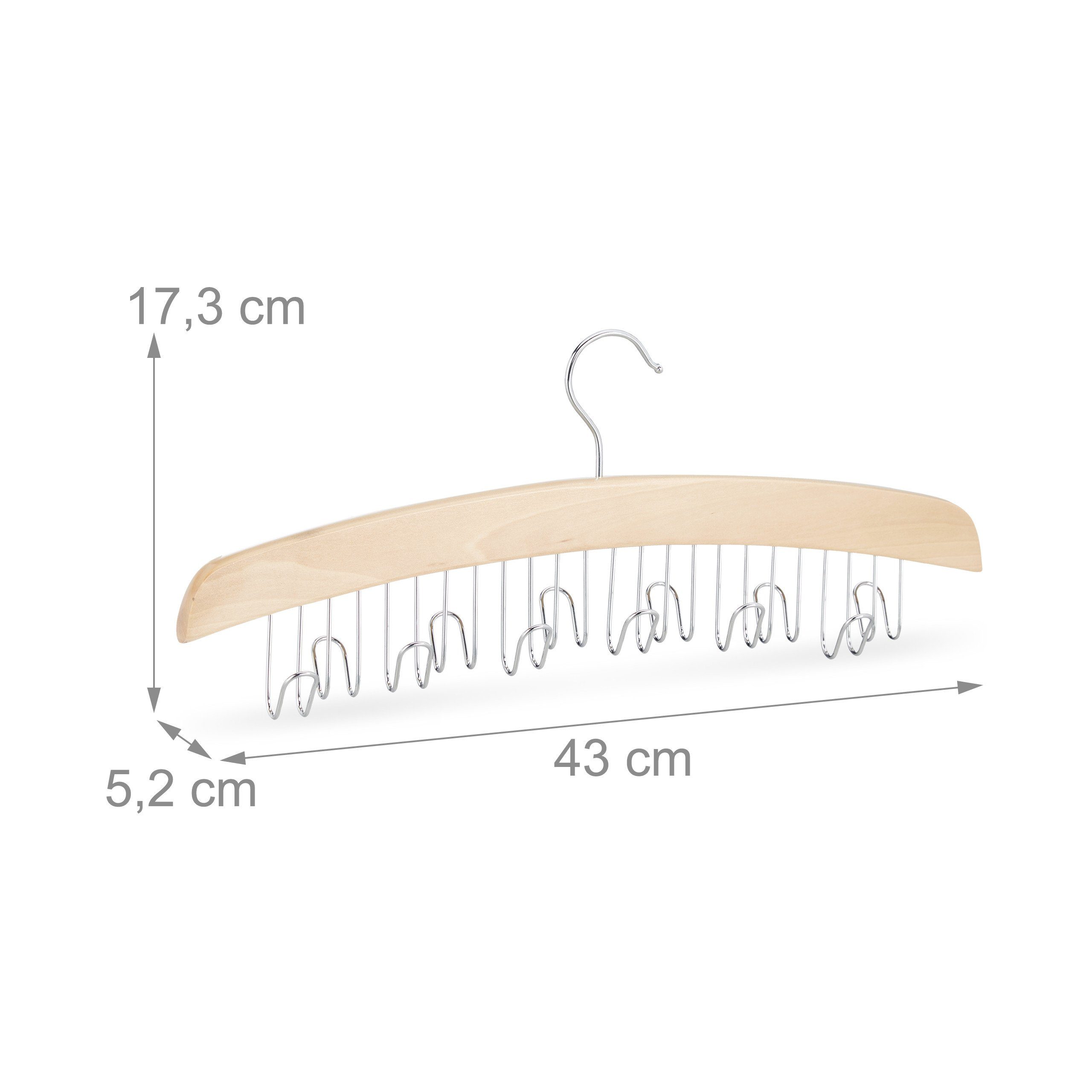 5 Kleiderschrank Gürtelhalter x relaxdays für Gürtelbügel