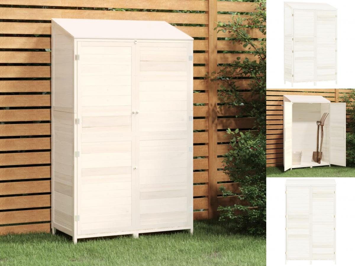 vidaXL GartenGeräteschrank »Gartenschrank Geräteschuppen Weiß