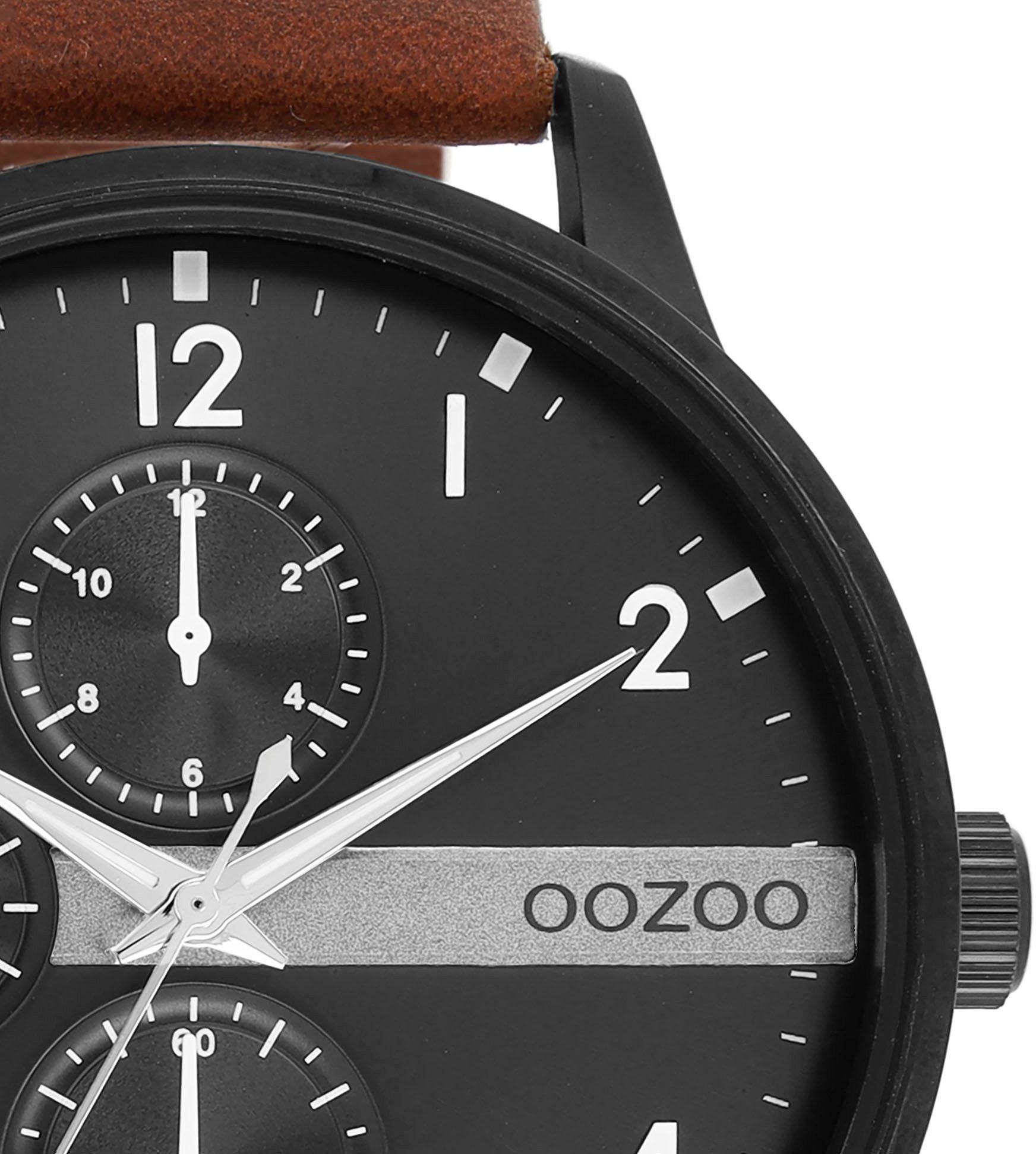 OOZOO Quarzuhr C11307, Armbanduhr, Herrenuhr, Lederarmband günstig online kaufen