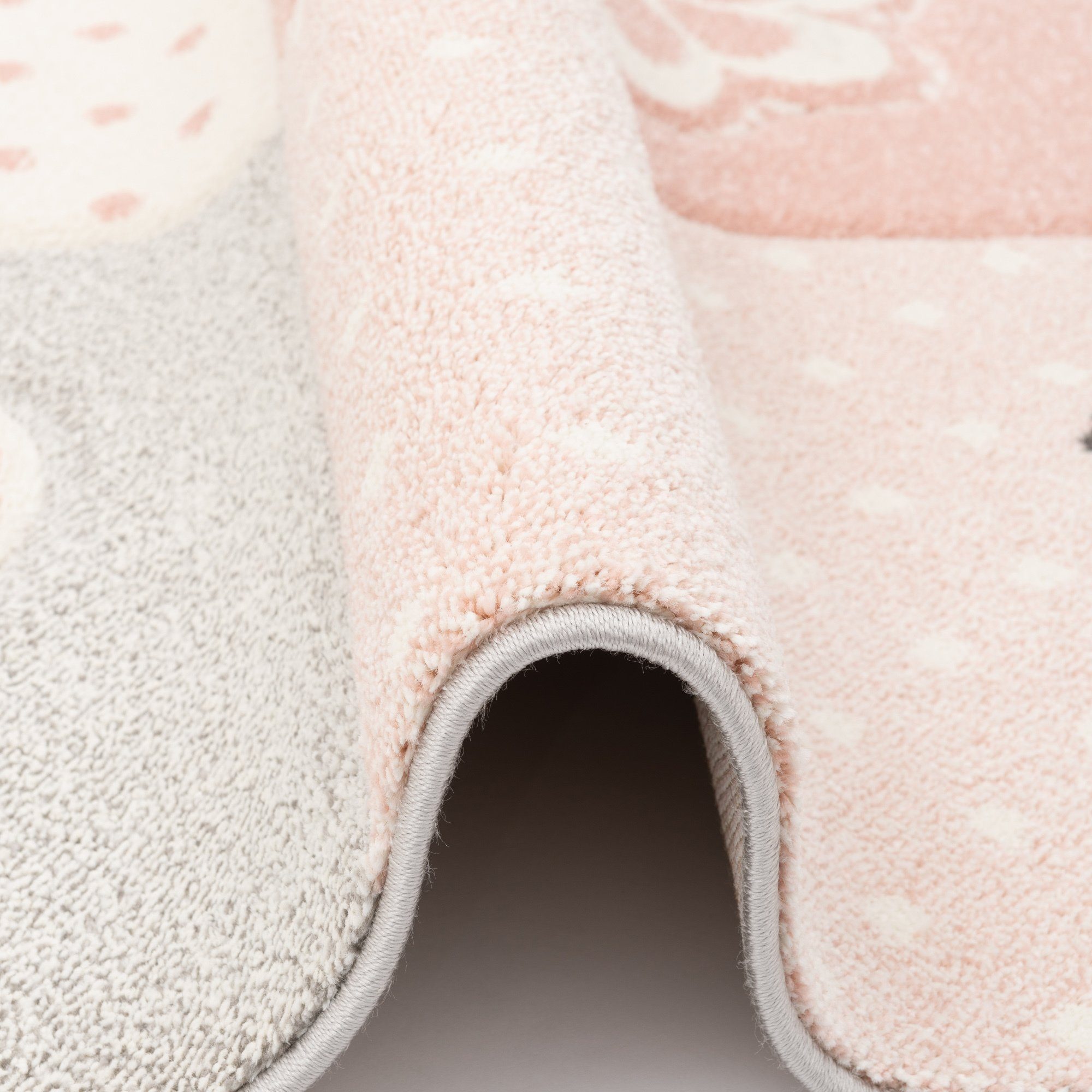 Pergamon Kinderteppich Kinder Teppich Maui Kids Karo Herzen, Rechteckig, Höhe: 13 mm