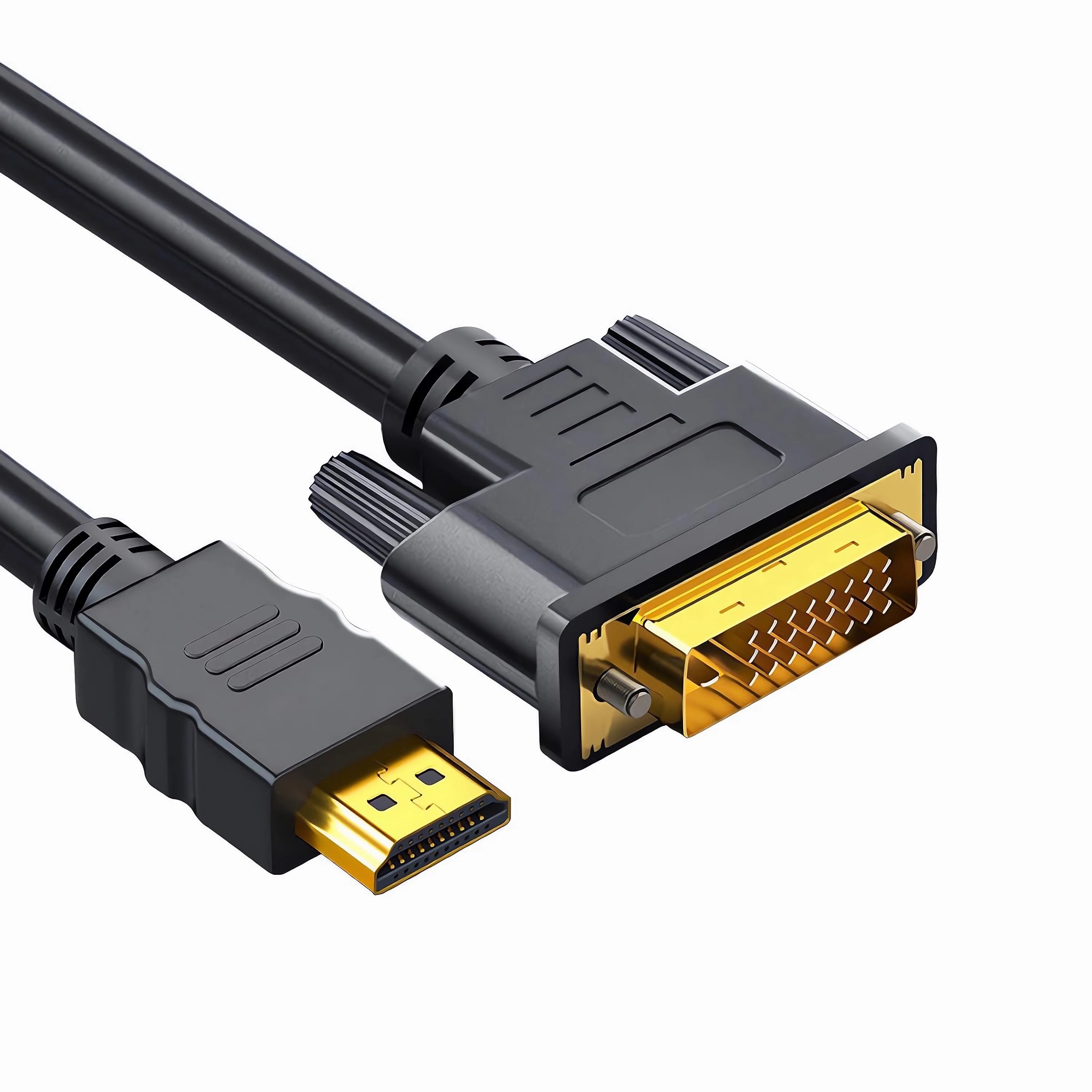 Bolwins M50 HDMI zu DVI Kabel 1,5 m, 1080p, PC & TV, 24+1 Stecker HDMI-Kabel, HDMI Stecker (19-polig), DVI-D Stecker (150 cm), HDMI auf DVI-D Adapterkabel; bidirektional; Full HD 1080p