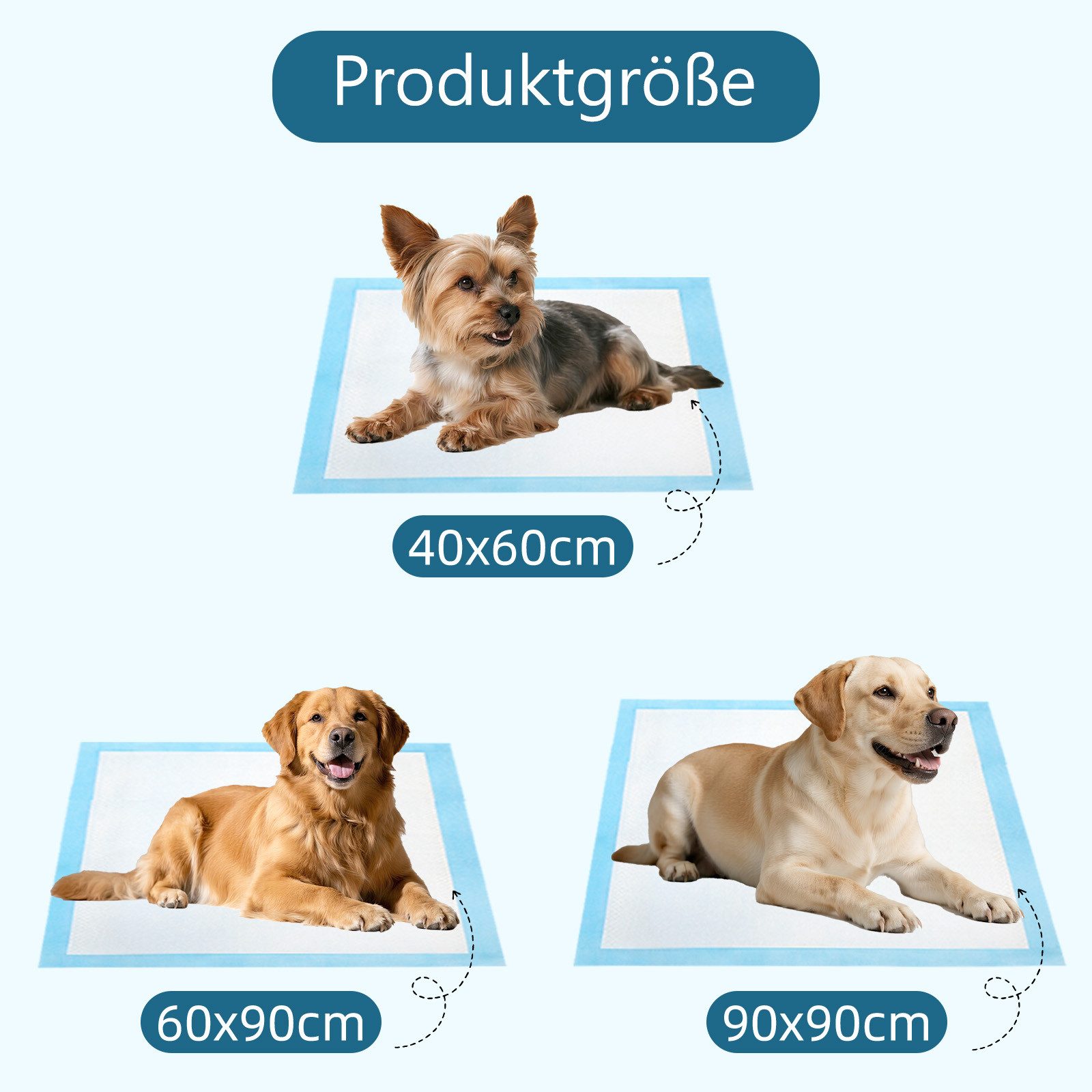nobleza Hundewindel Trainingspads für Hunde und Welpen, Pipi Matten für Hunde