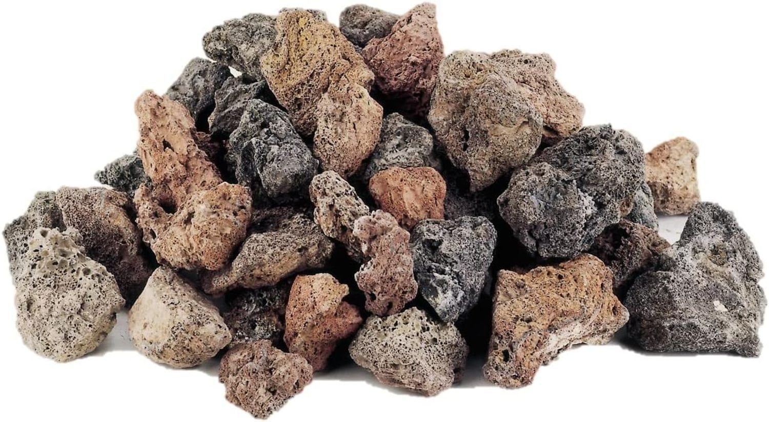 BURI Lavasteine Lavastein Grillen 6kg Lavagrill Natursteine Wiederverwendbar Ofen