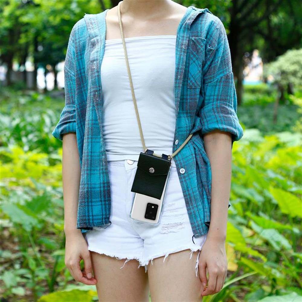 Cadorabo Handyhülle für Samsung Galaxy S20 ULTRA Kette Samsung Galaxy S20 ULTRA, Flexible TPU Silikon Handy Schutzhülle - Hülle - mit Handykette