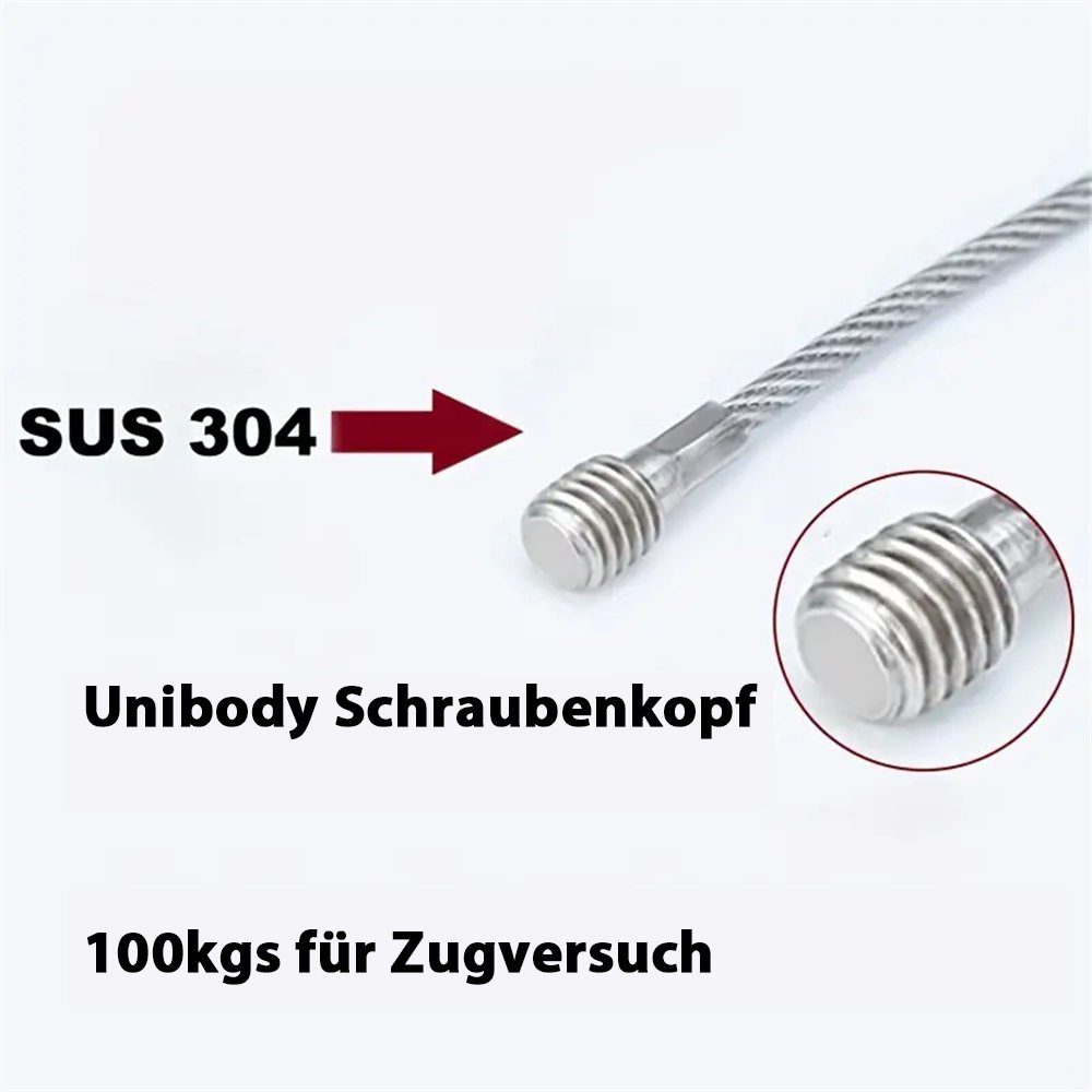 2er-Pack Metallgurte Multitool Sicherheits-Kippschutz-Möbelgurte, stoßfeste TUABUR