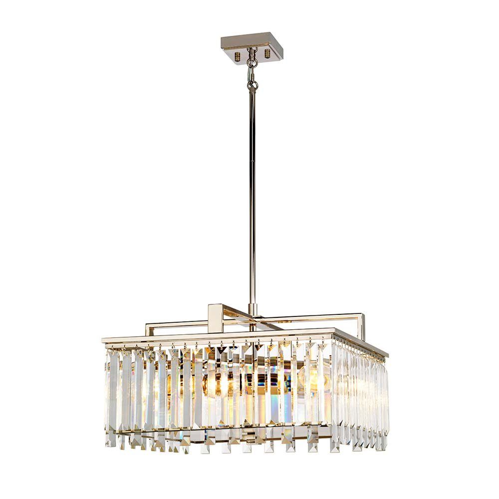 Elstead LIGHTING Hängeleuchte, Leuchtmittel nicht inklusive, Pendellampe Deckenleuchte Hängelampe K5 Glaskristalle D 47 cm