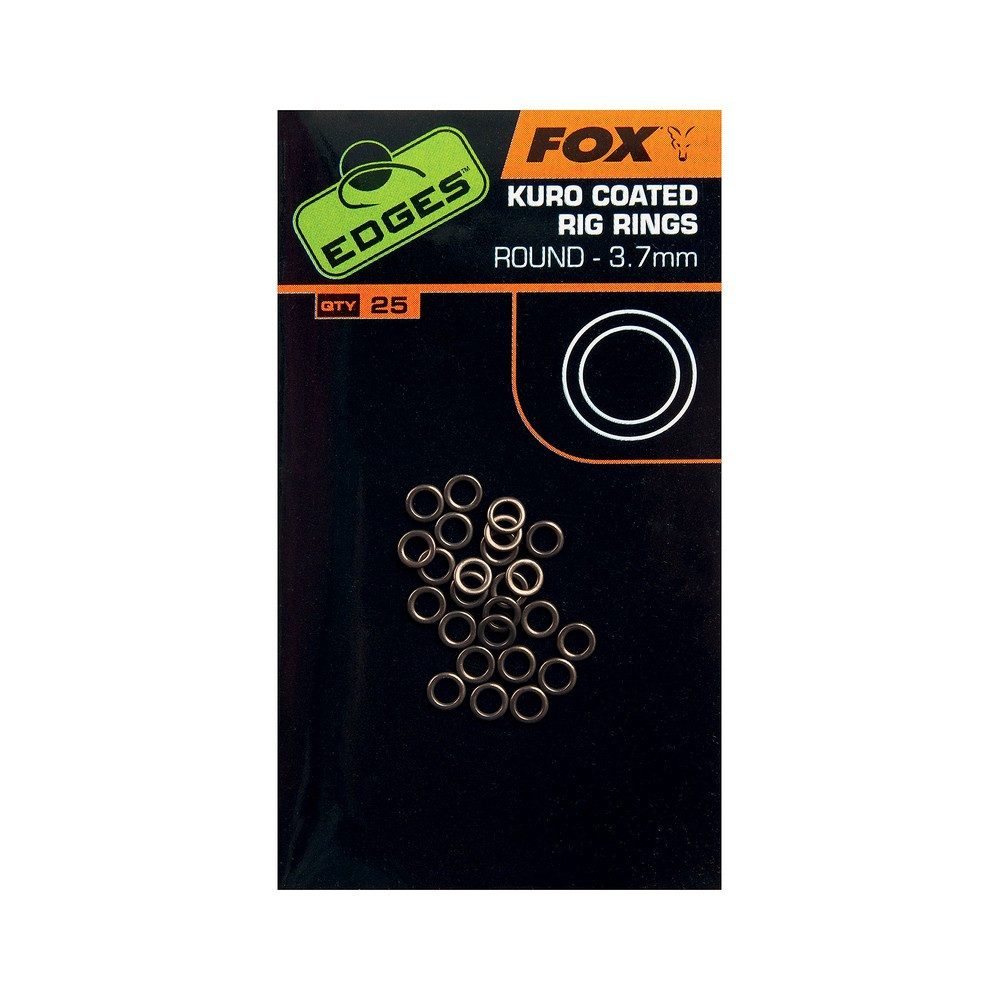 Fox Karabiner Kuro Coated Rig Rings, (1 St), title