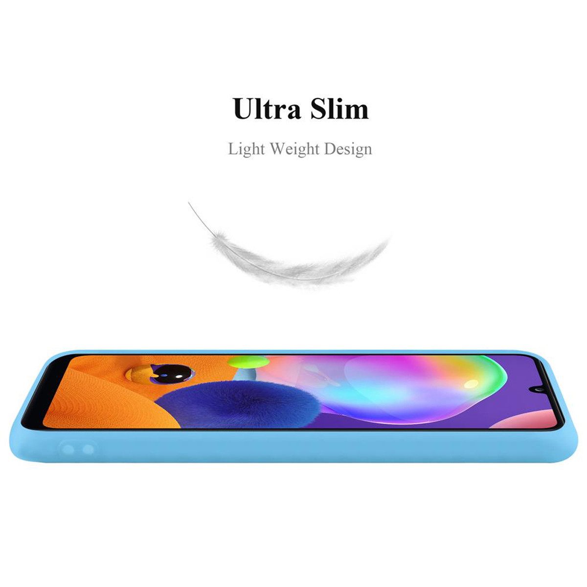 Cadorabo Handyhülle für Samsung Galaxy A31 Hülle Samsung Galaxy A31, Flexible TPU Silikon Handy Schutzhülle - Hülle - ultra slim