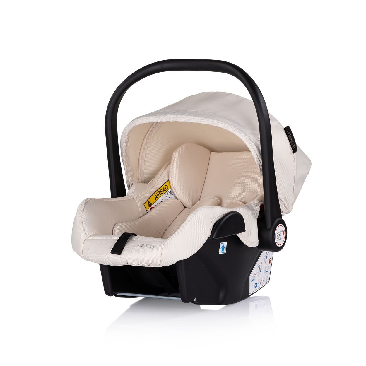 Chipolino Babyschale Babyschale i-Size Aura Gr. 0+, ab: 0, bis: 1.25, (40-85cm) Gruppe 0+, Griff verstellbar, Gurt