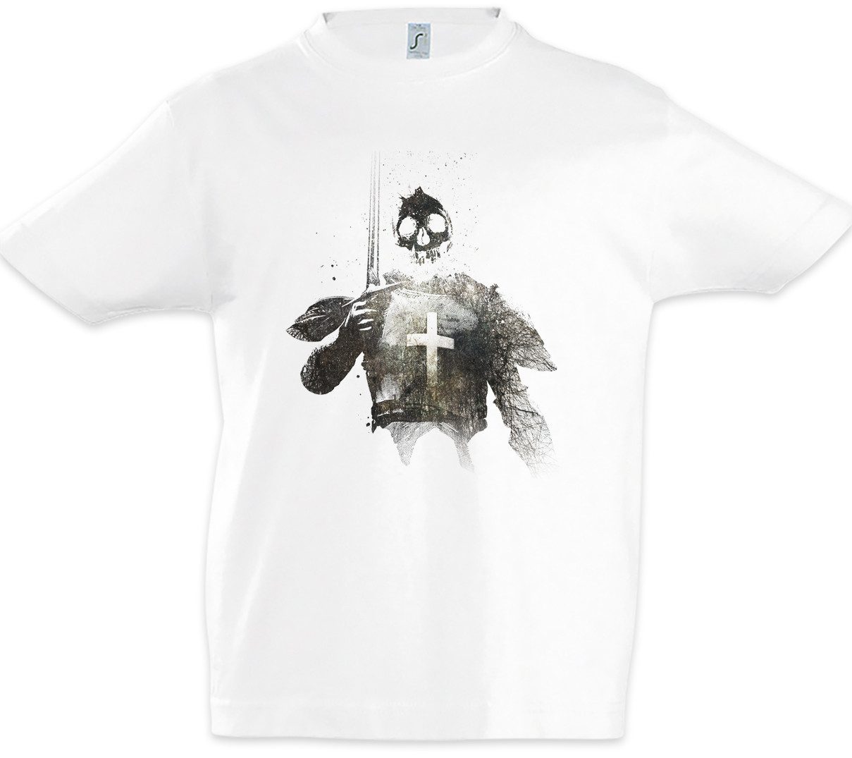 Print-Shirt Dead Templar Kinder T-Shirt Cross Templerkreuz Knight Ritter Ordo