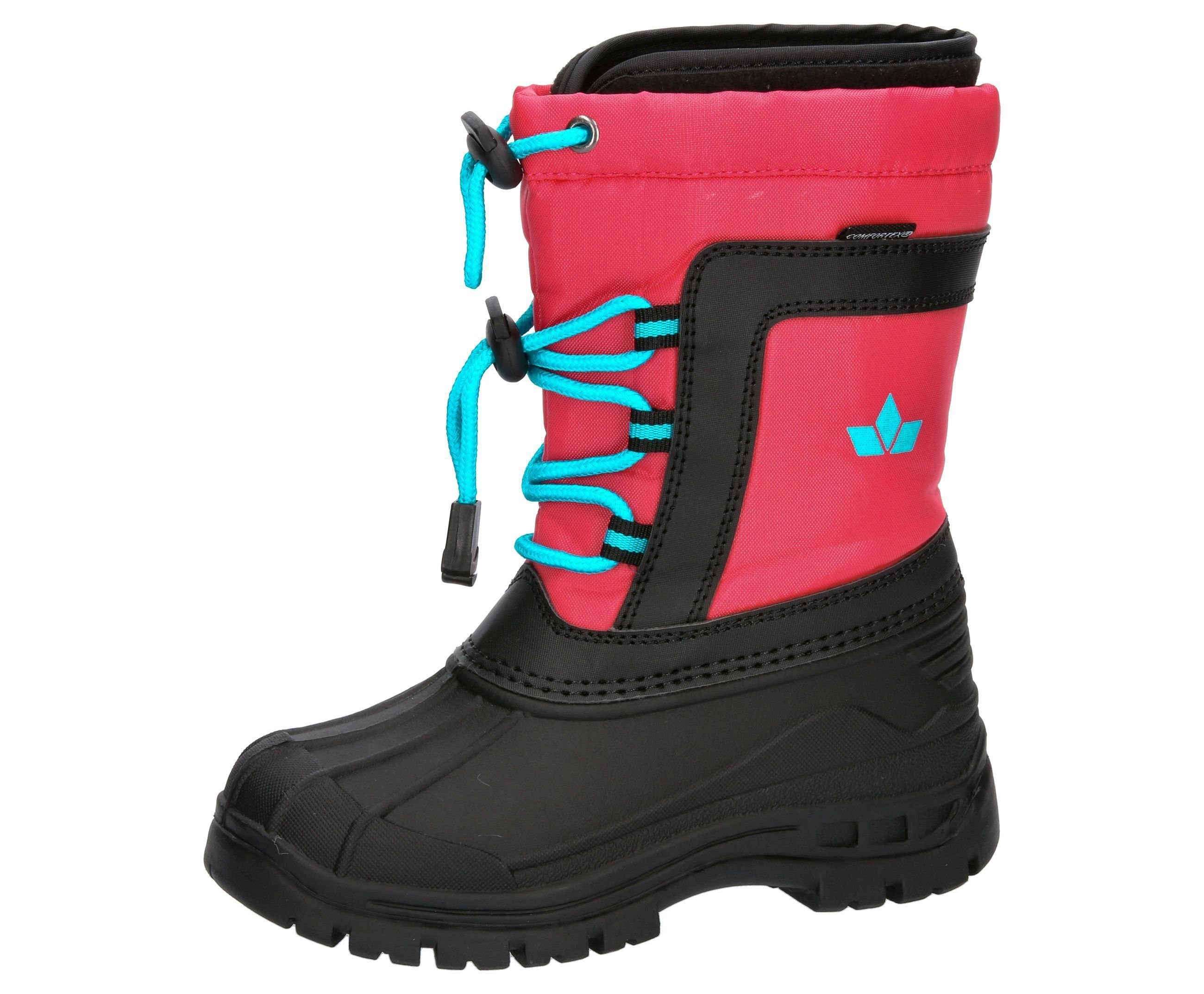 Lico Winterboot Willi pink/schwarz/türkis Winterstiefel