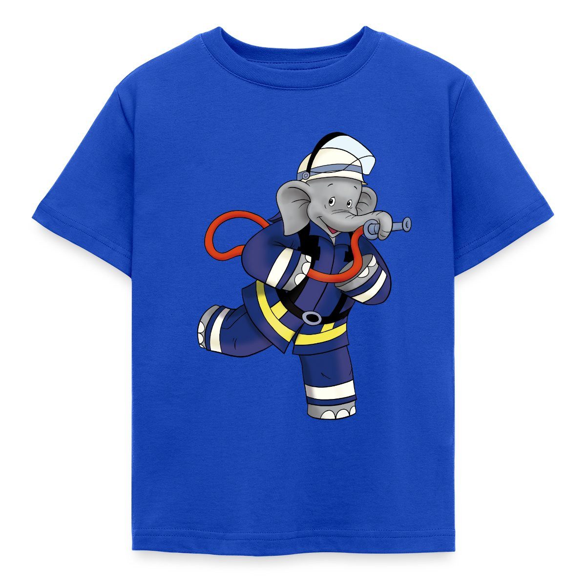 T-Shirt Benjamin Blümchen Als Feuerwehrmann Kinder T-Shirt