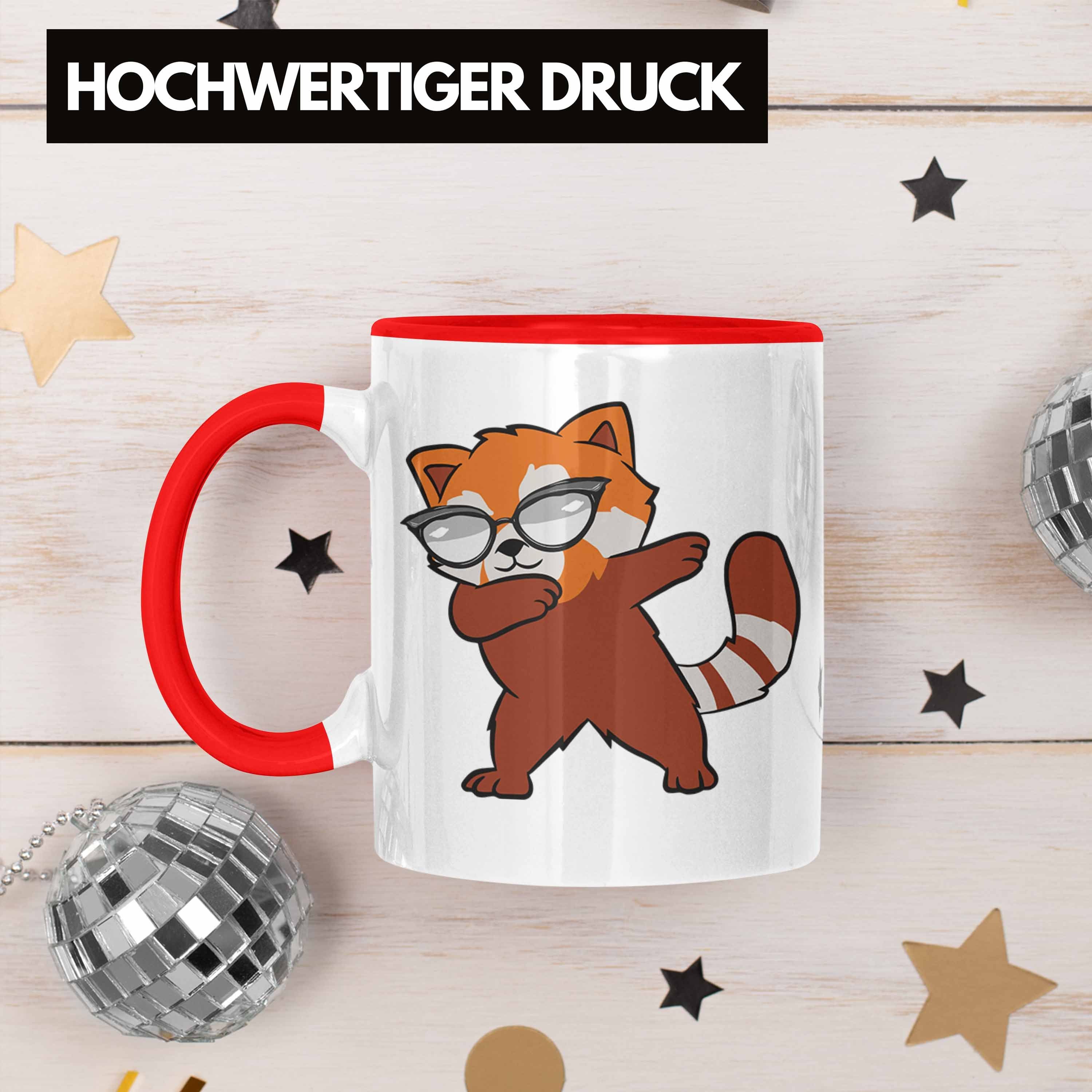 Cooler Tasse Kinder Musik Roter Panda Dab Jungs Geschenkidee Trendation Mädchen Grafik für Tasse - Lustige Dancing Trendation