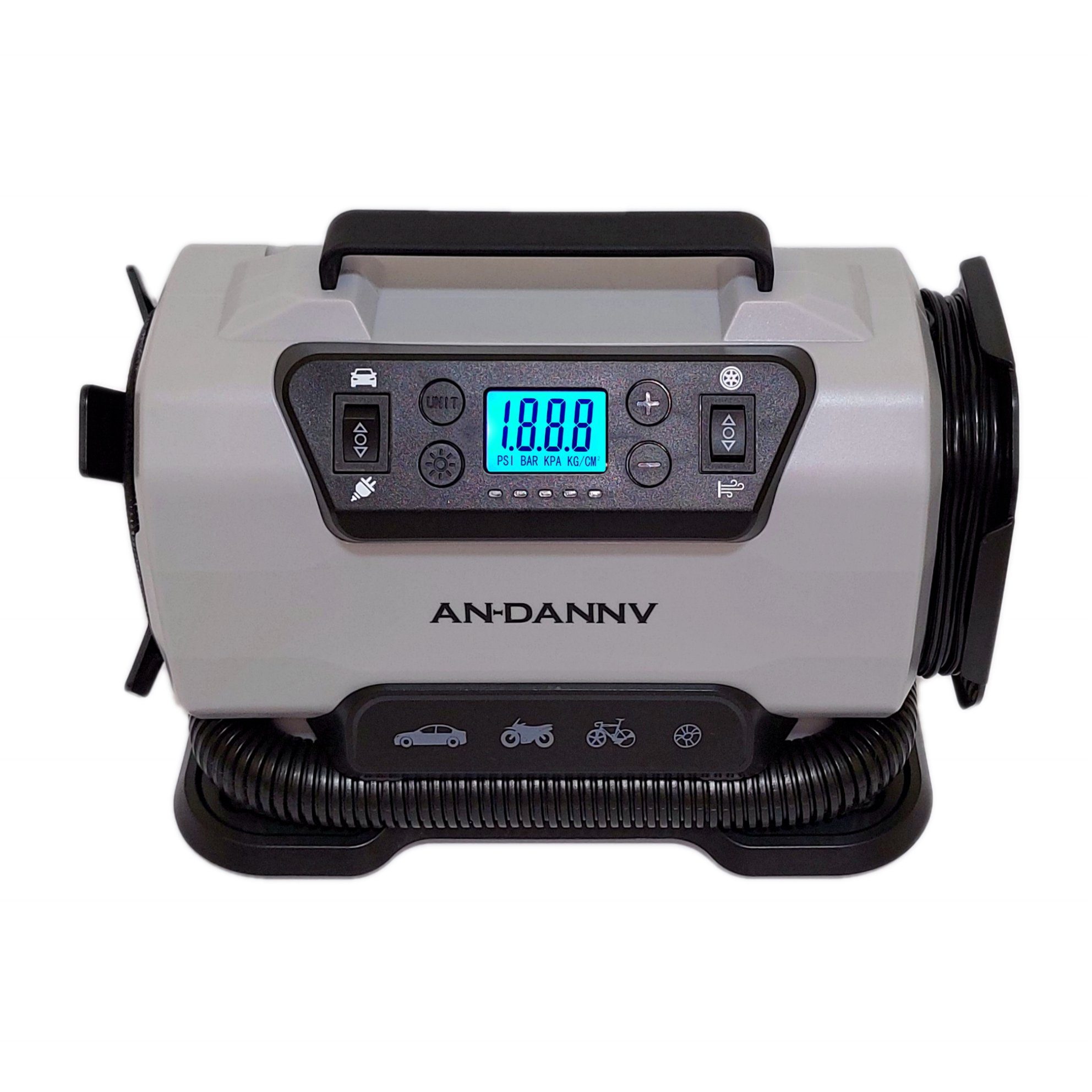 AN-DANNV Kompressor Auto 10,30 Elektrischer DC12V AC W, 220-240V, max. 120 Luftkompressor bar