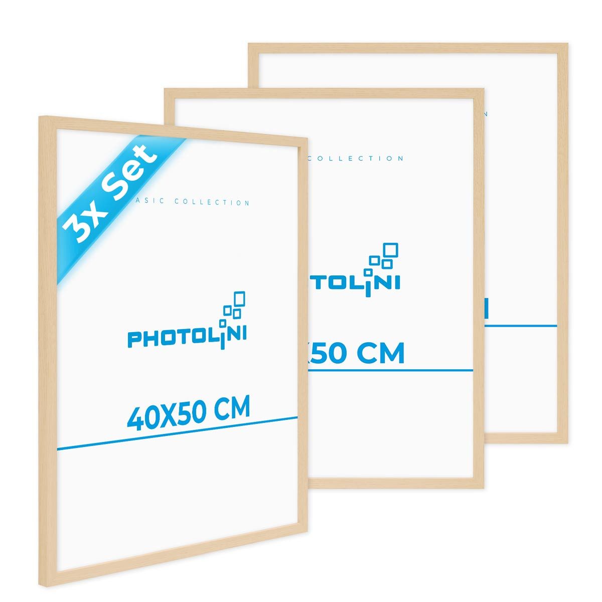 PHOTOLINI Bilderrahmen 3er Set, stabiles MDF-Holz, mit Acrylglas, extra Zub günstig online kaufen