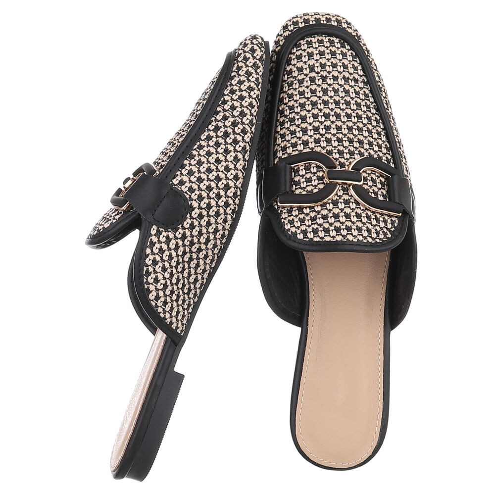 Ital-Design Elegante Damen Mokassins mit Schnalle günstig online kaufen