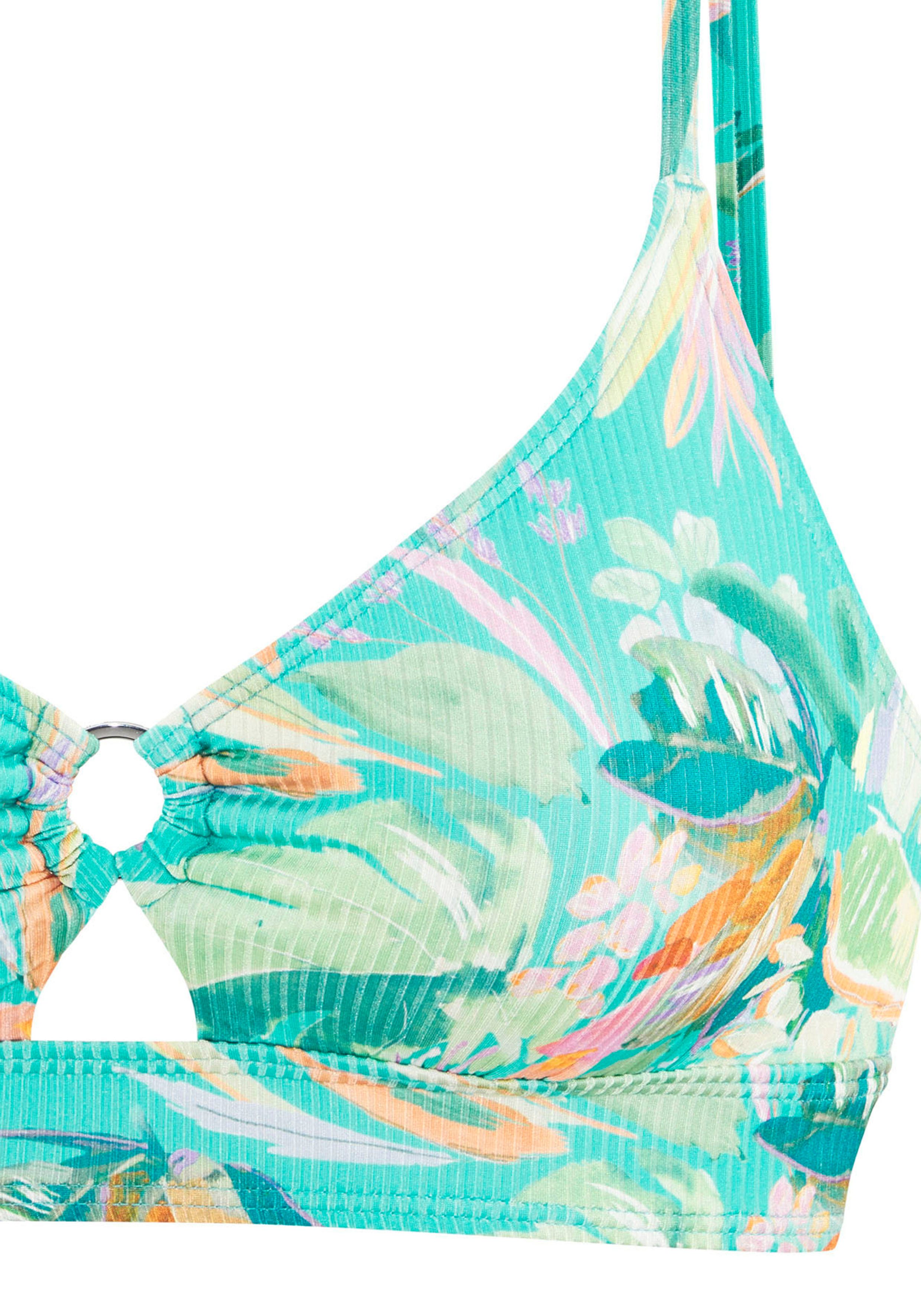 Venice Beach Triangel-Bikini-Top Sandra, in modischer, leicht glänzender Rippware
