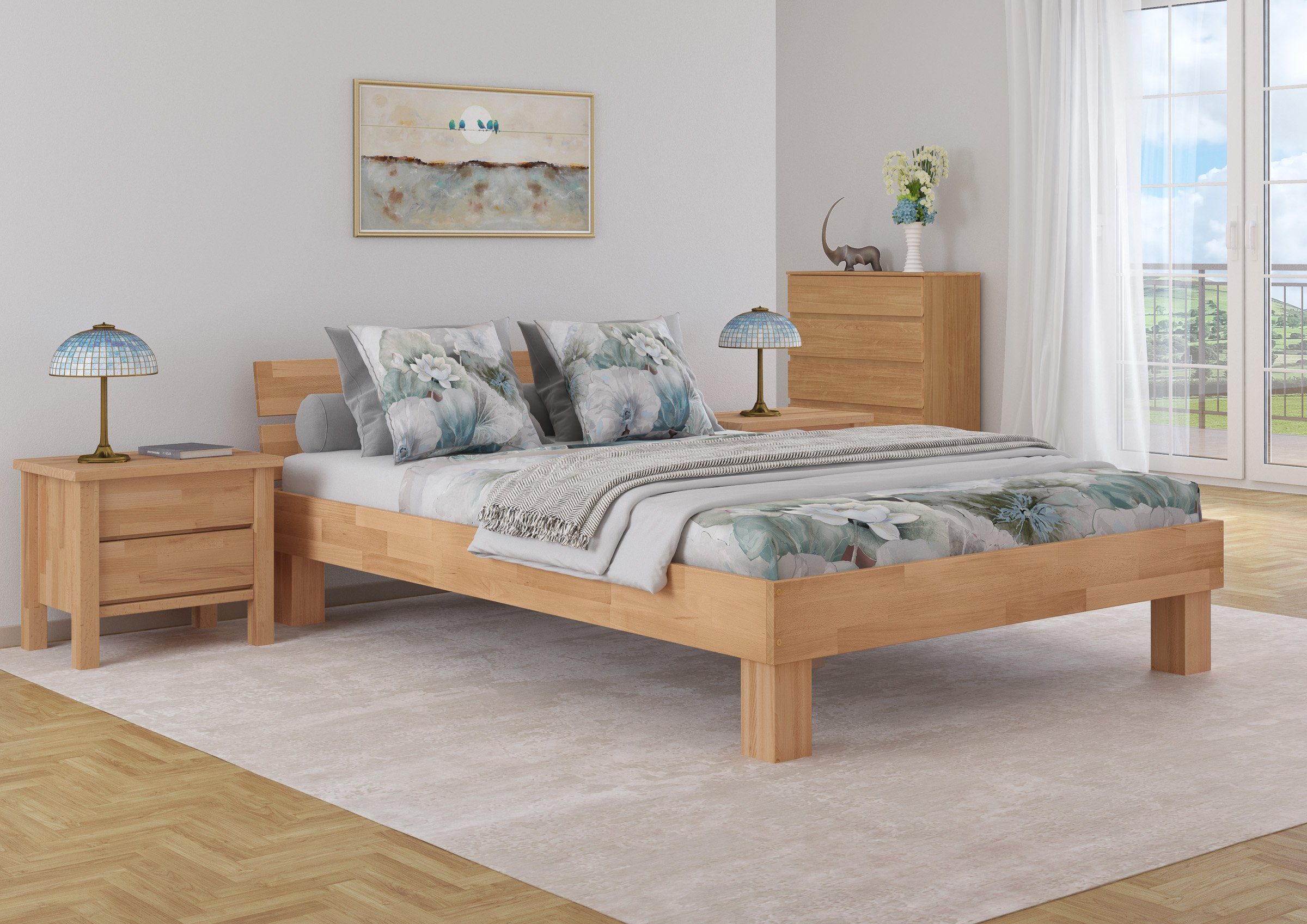 ERST-HOLZ Bett Doppelbett 160 x 200 günstig online kaufen
