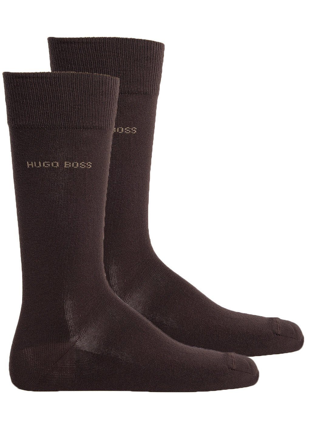 BOSS Kurzsocken Herren Socken - RS Uni CC, Soft Cotton, Einfarbig Dunkelbraun