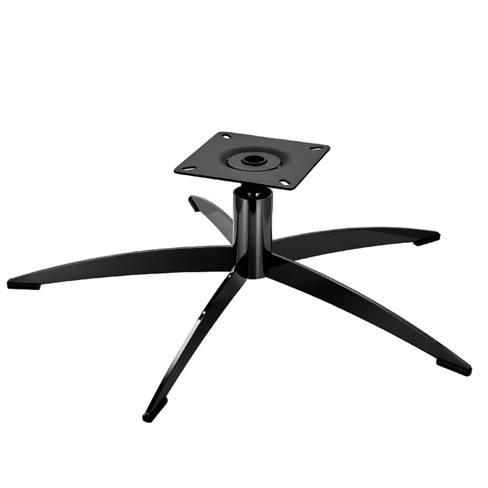 Prima-Online Stuhl Metall Stuhlgestell Schwarz Matt Stabil Basis für Drehstuhl 70x20cm
