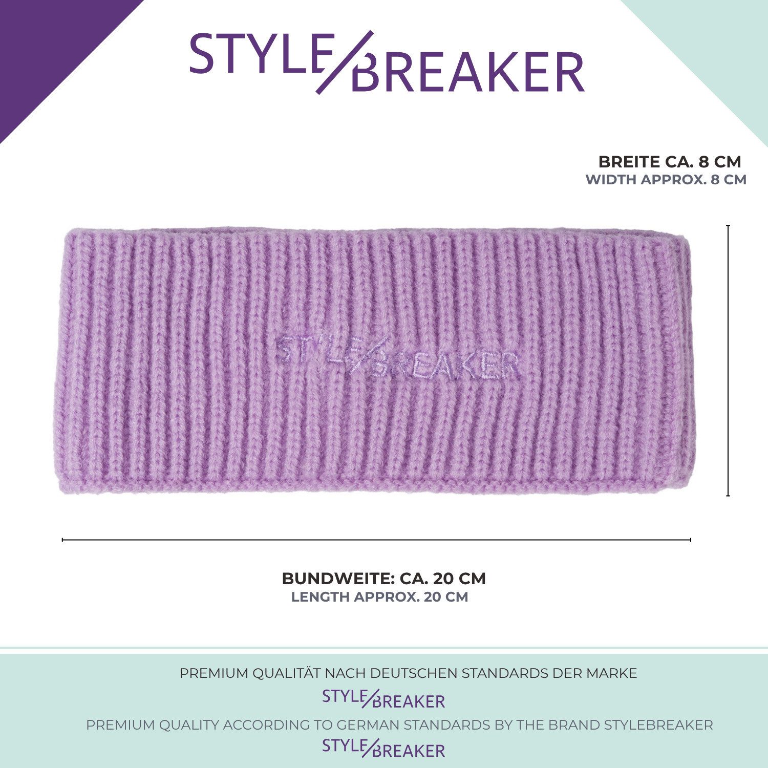 styleBREAKER Stirnband Strick Stirnband Rippenmuster (1-St) – Bild 5 von 5