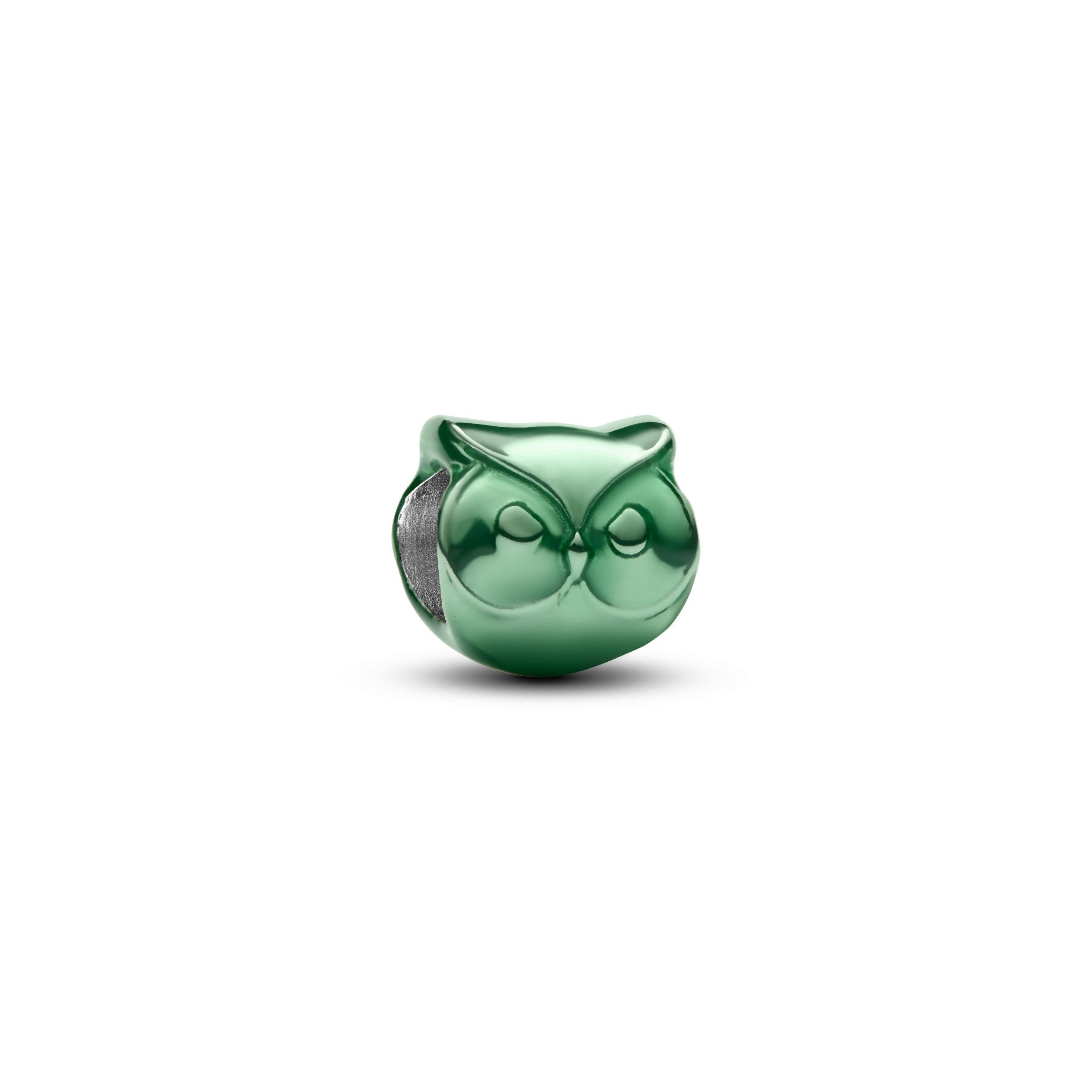 Pandora Charm-Einhänger Pandora Mini-Charm Damen Grüne Eule Sterling-Silber 794900C01