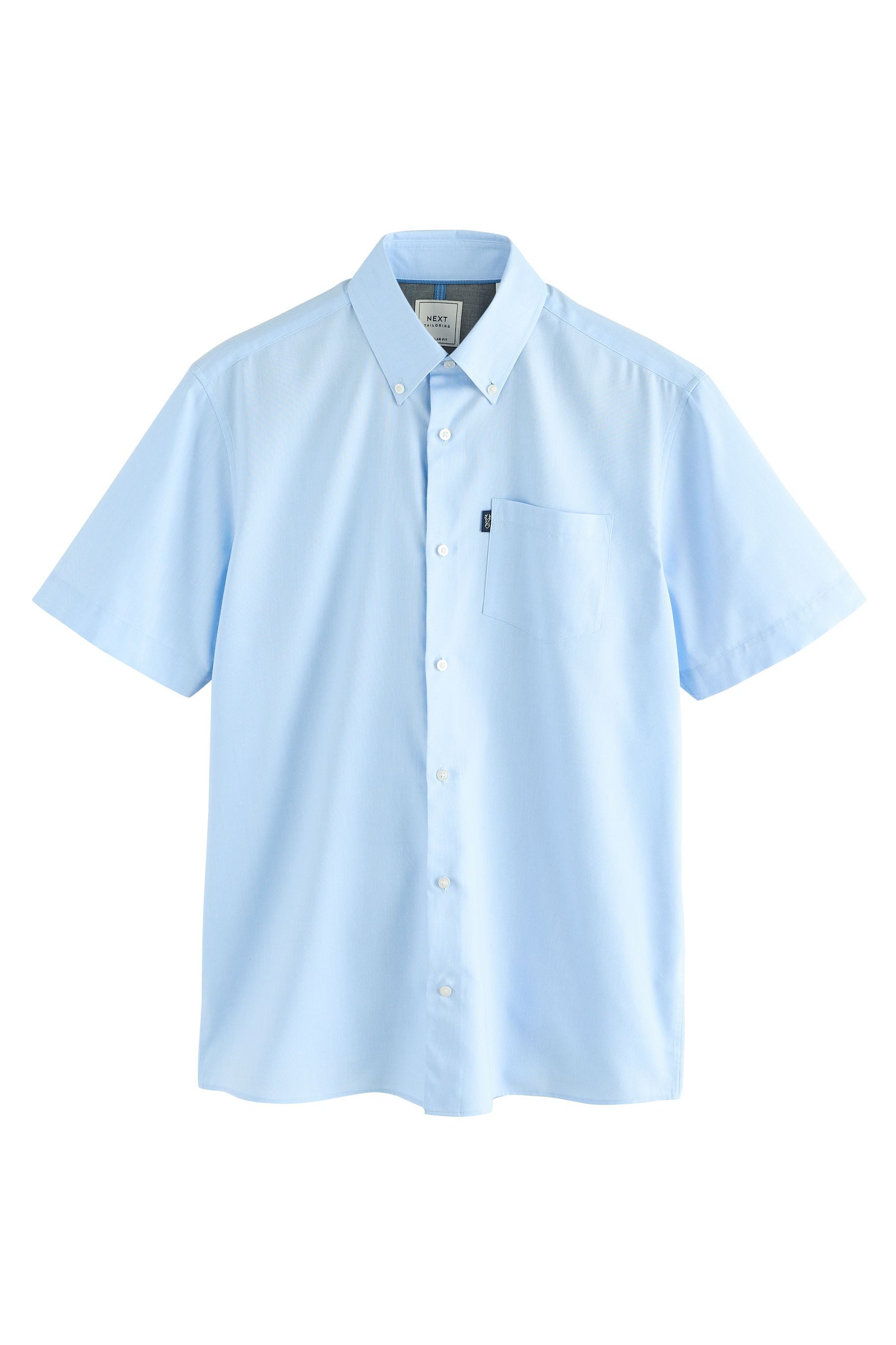 Next Kurzarmhemd Bügelleichtes Button-down-Oxfordhemd, Kurzarm (1-tlg) günstig online kaufen