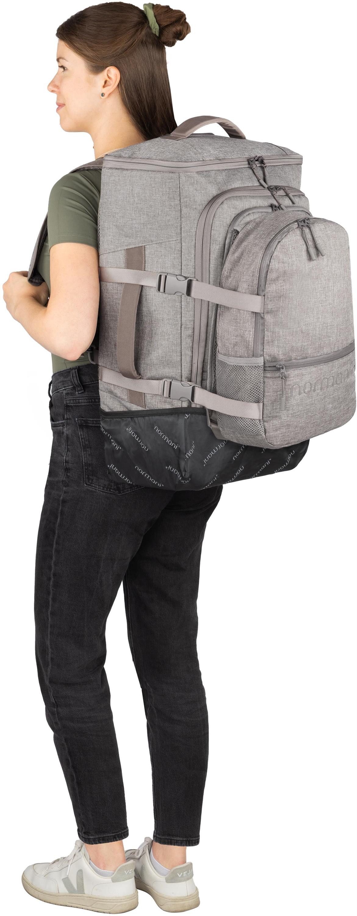 normani Reisetasche, Handgepäck Trolley Set mit Backpack