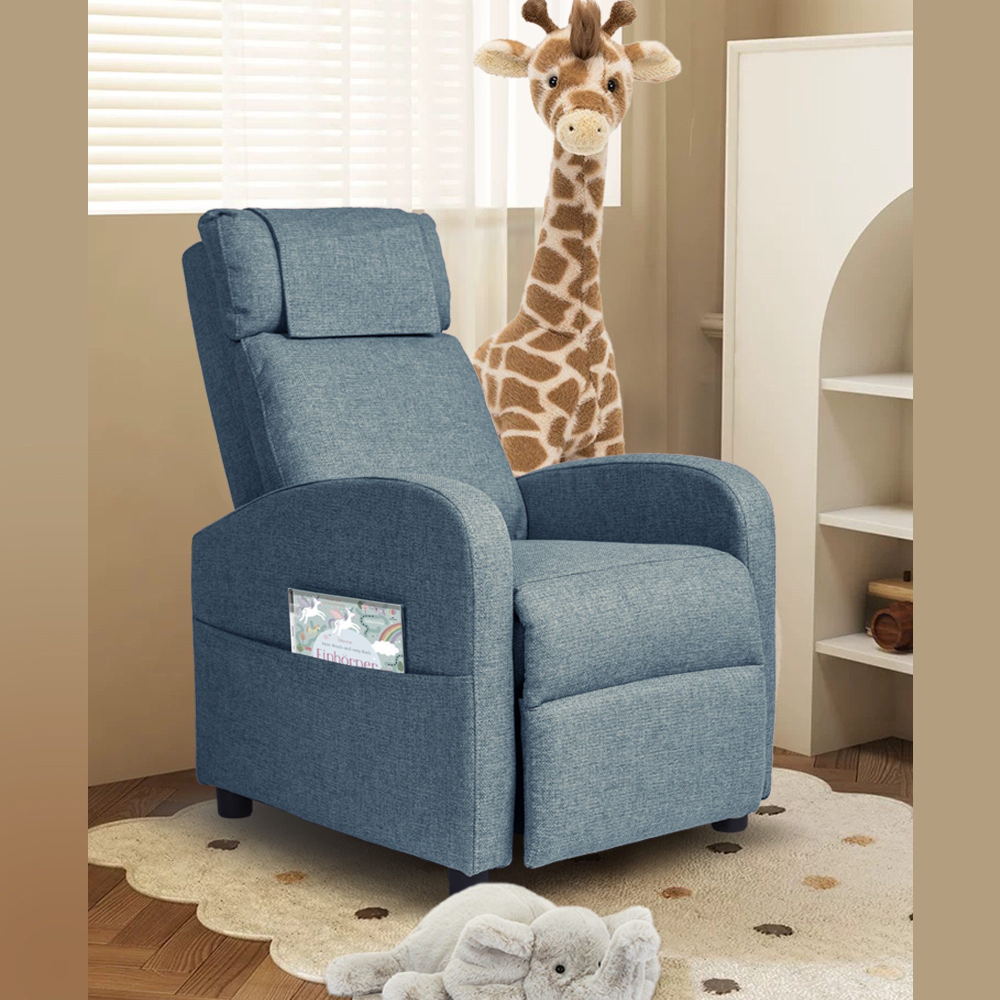 HomeGuru Kindersessel Kids Sessel Jugend- und Kindersofa Kindersessel mit Liegefunktion