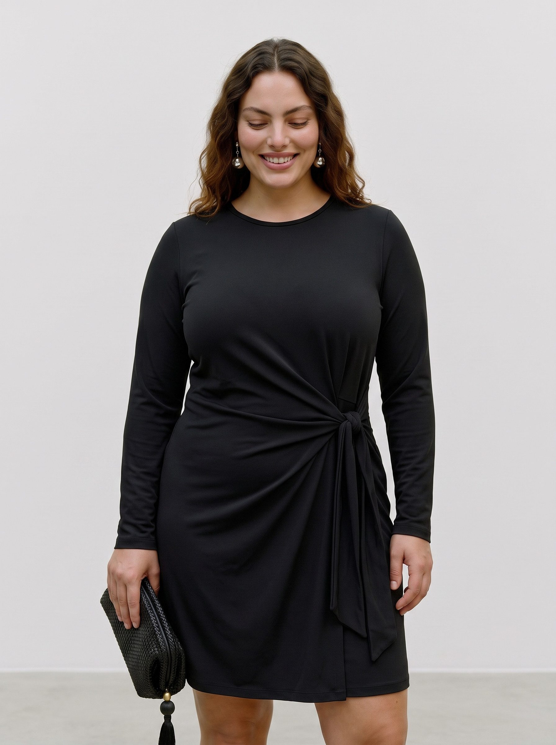 Vero Moda Minikleid VMJILL LS DRESS JRS NOOS CUR Materialmix