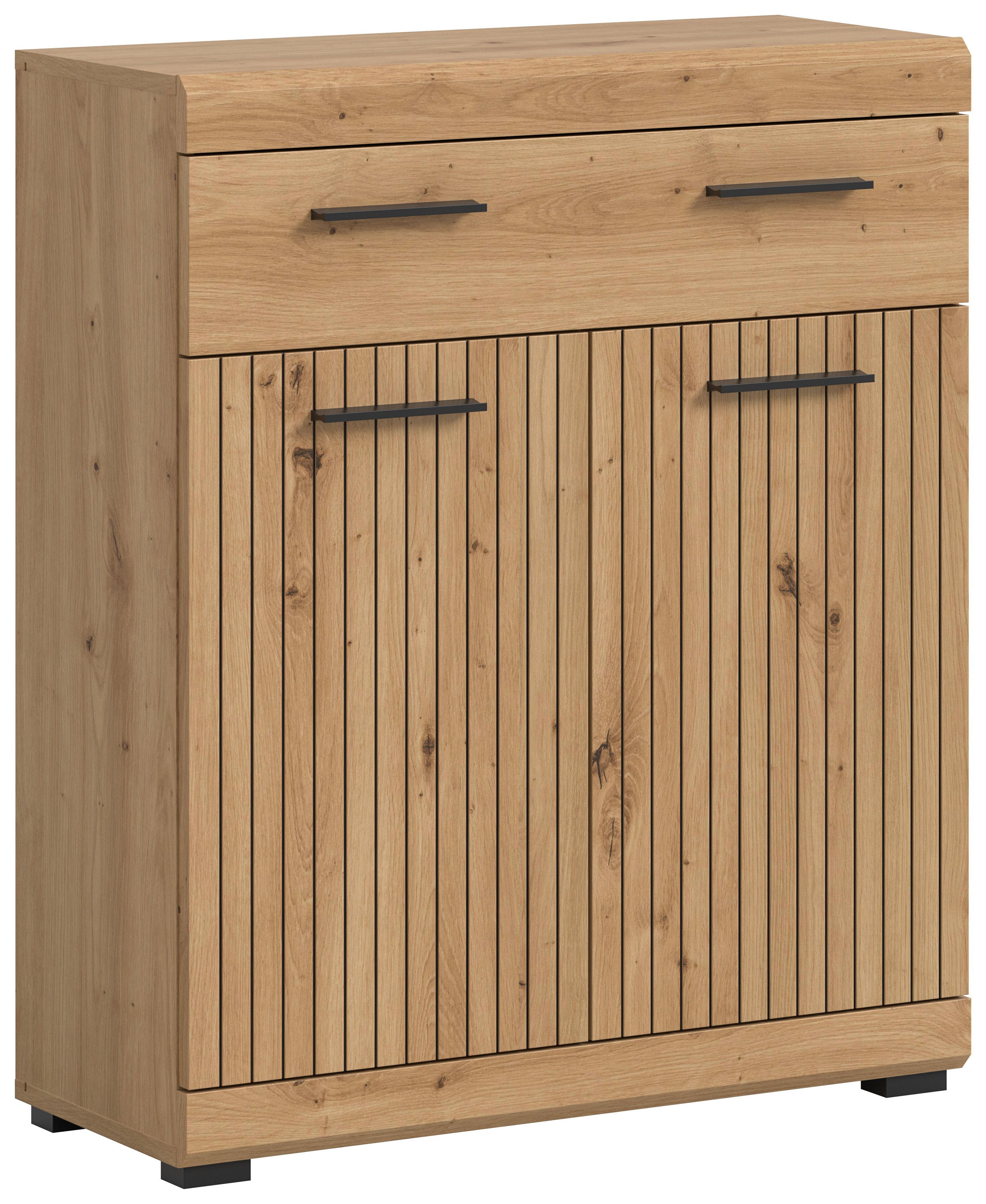 welltime Unterschrank SIENA, Breite 74cm, 2 Tür, 1 Schubkasten, 2 Fächer, MDF-Front (TOPSELLER) in verschiedenen Farben erhältlich, Badmöbel, Badschrank, Kommode, Bad