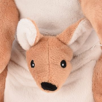 Dekokissen Warmies Wärmestofftier Känguru braun 100% Hirse-Lavendelfüllung