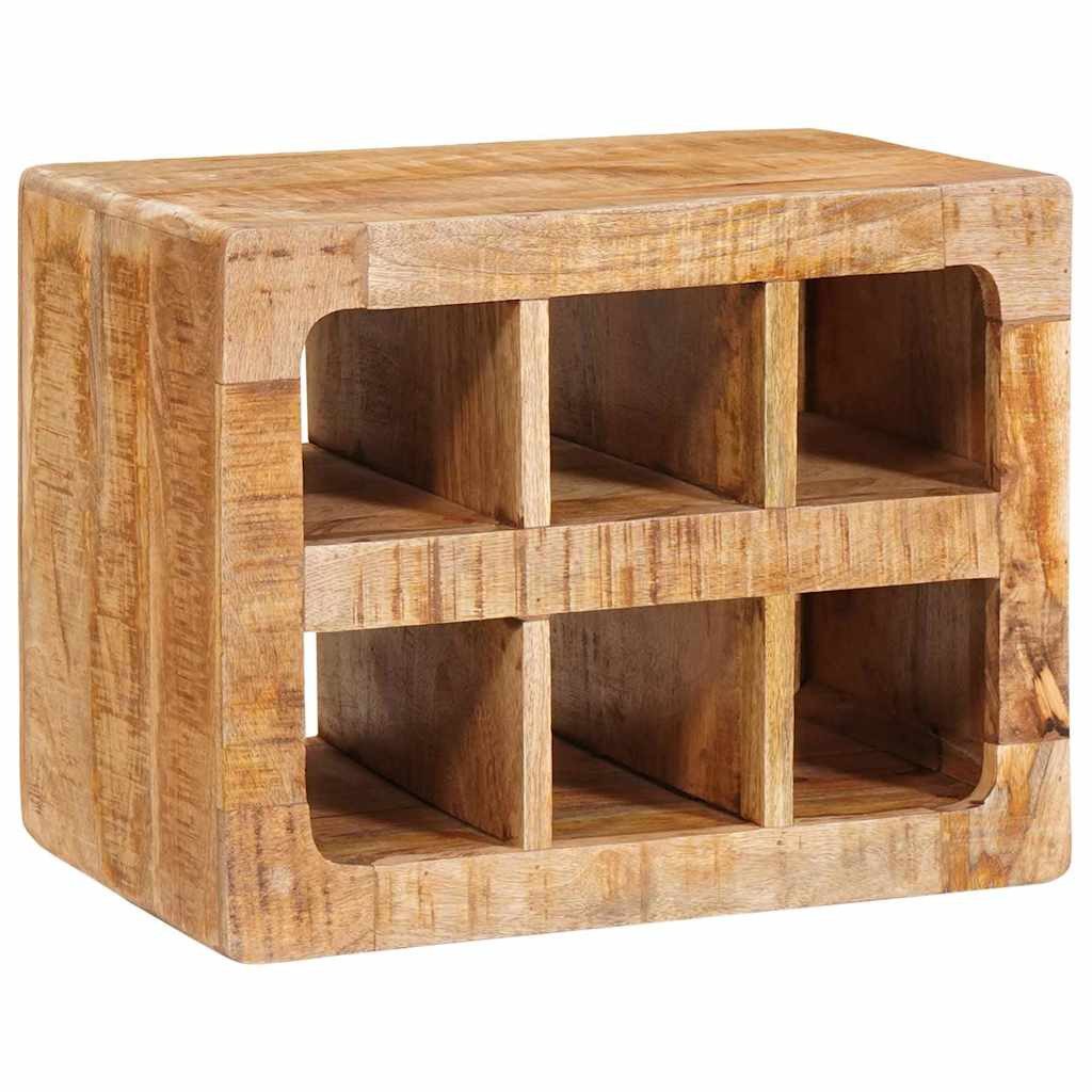 vidaXL Weinregal Weinregal mit Speicher Braun 44 x 30 x 35 cm Massivholz, 1-tlg.
