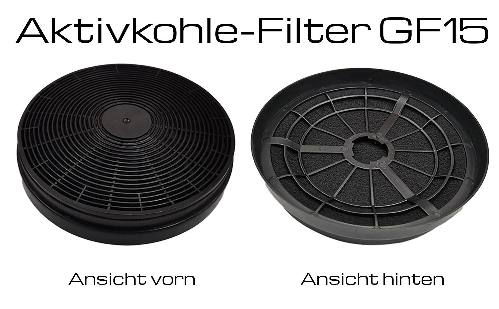NEG Aktivkohlefilter NEG Aktivkohlefilter-Set GF15 (2 Stück) für NEG15-, Zubehör für NEG15-AT, Drehfix-Verschluss