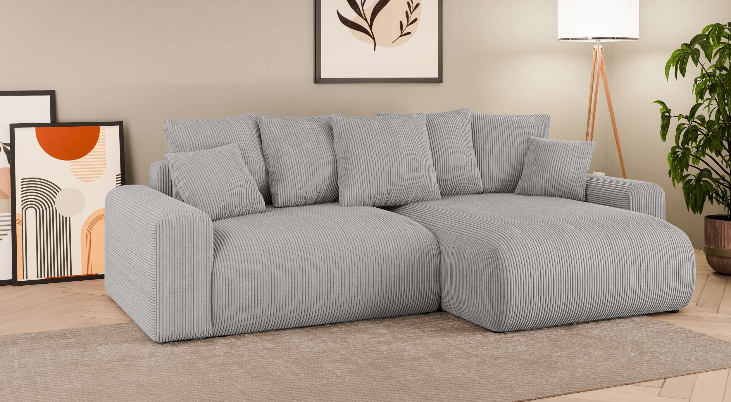 99rooms Ecksofa Emilia, Sofa L-Form, Eckcouch