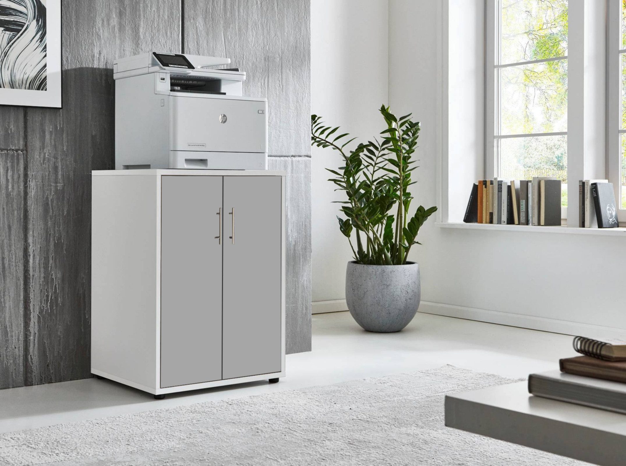 BMG Möbel Aktenschrank Druckerschrank Office Edition (geeignet für 3D Drucker und Office Drucker) Höhe 74 cm, optimale Ergänzung zu Schreibtischen