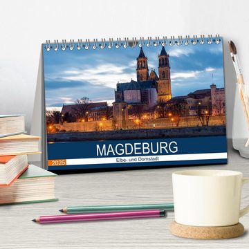 CALVENDO Wandkalender Magdeburg (Tischkalender 2025 DIN A5 quer), CALVENDO Monatskalender